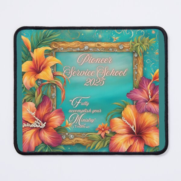 Item preview, JW Pioneer School 2025 Tropical Floral Hibiscus designed and sold by Janna Perry Designs.