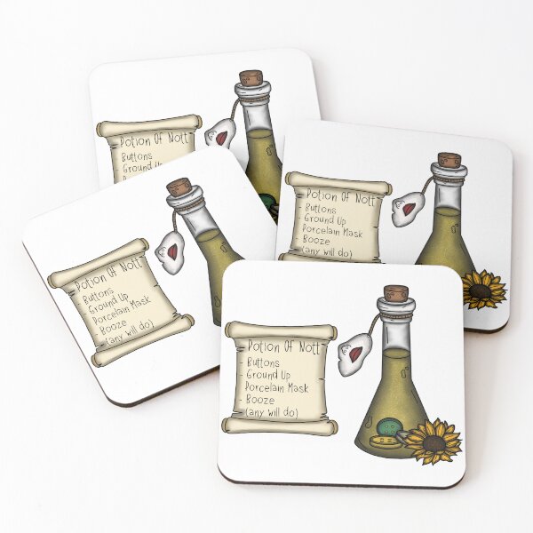 Item preview, Nott The Brave Potion Bottle and Ingredient List designed and sold by LunarAshes.