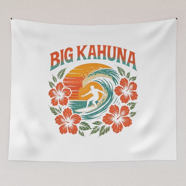 Item preview, Big Kahuna Surfer Riding Waves in Hawaii designed and sold by Uncle-Hawaii.
