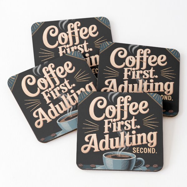 Item preview, Typographic decorative poster on coffee topic designed and sold by 4Seasons.