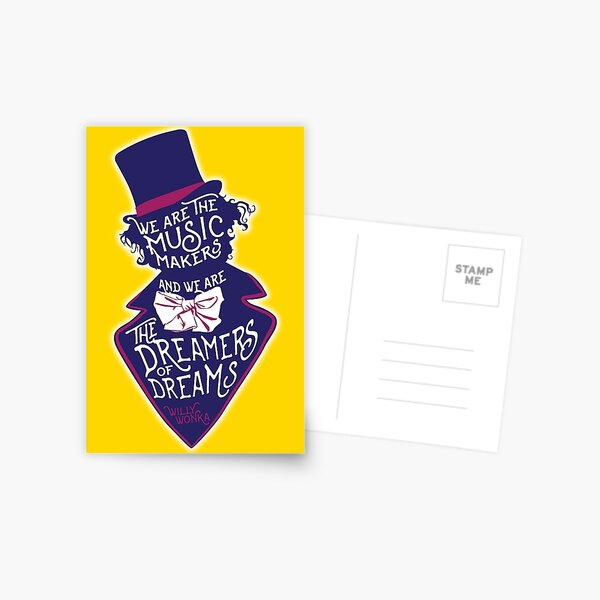Willy Wonka Dreamers of Dreams Postcard