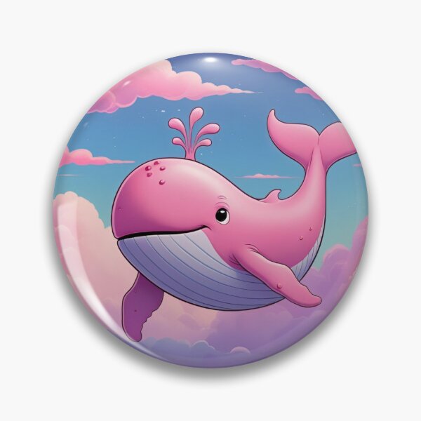 Item preview, friendly pink whale designed and sold by Islandflowers.