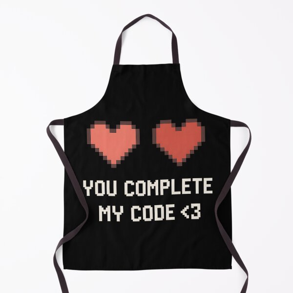 Item preview, You Complete My Code – Nerdy pixel heart love quote for programmers designed and sold by Killerkarpfen.