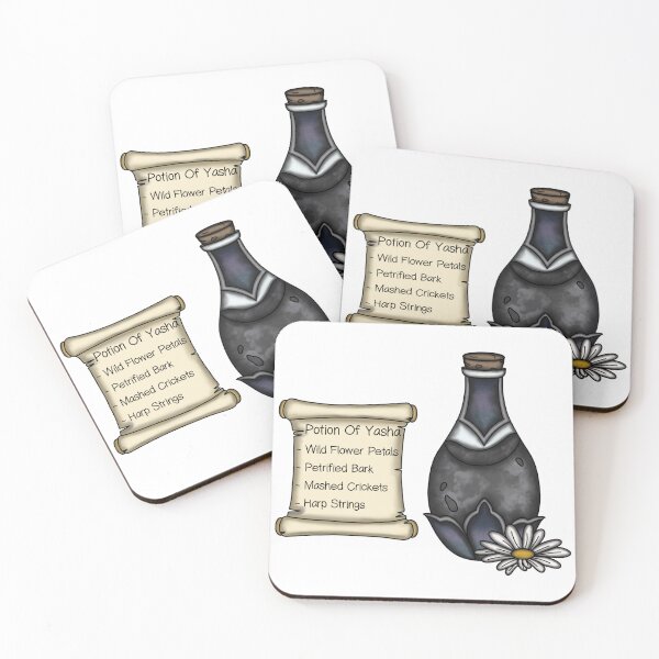 Item preview, Yasha Potion Bottle and Ingredient List designed and sold by LunarAshes.