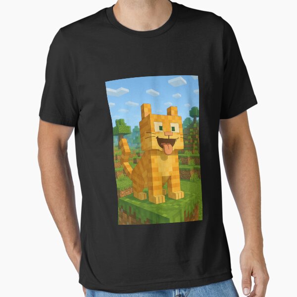 Item preview, Orange cat Minecraft  designed and sold by Kaliyunai.