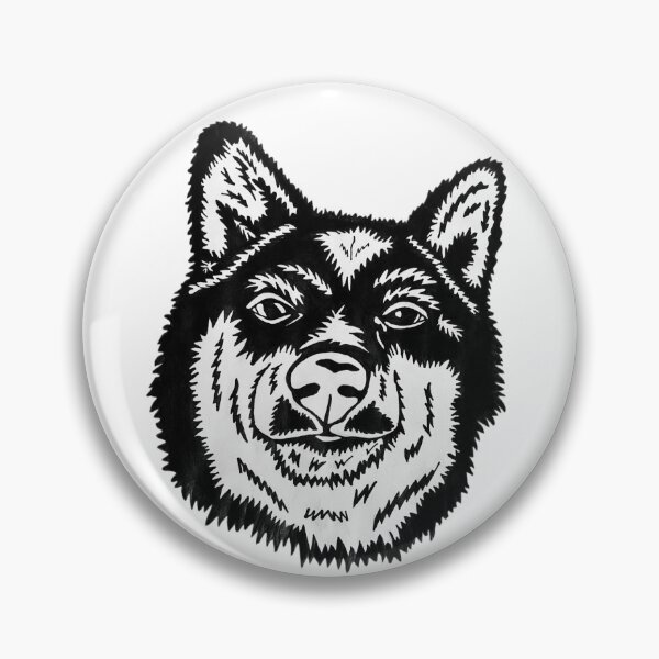 Item preview, 'Star' Shiba Inu Face designed and sold by HoundsByHaley.