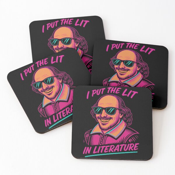 Item preview, I Put the Lit in Literature Funny Shakespeare Neon Graphic	 designed and sold by Victor Shadehorn.