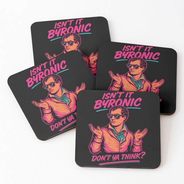 Item preview, Isn’t It Byronic Funny Lord Byron Neon Romantic Poet Design	 designed and sold by Victor Shadehorn.