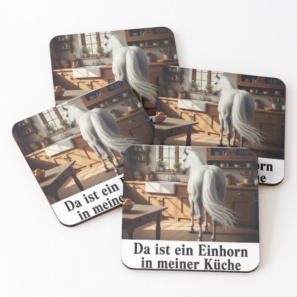 Item preview, Unicorn in my kitchen | Funny design designed and sold by VariedViews.