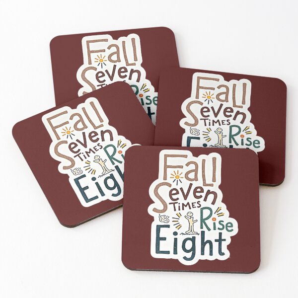 Item preview, Fall Seven Times, Rise Eight Motivation designed and sold by nhk999.