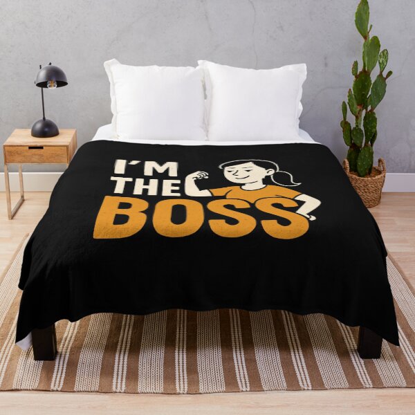 Item preview, I’m The Boss – Bold & Funny Feminist T-Shirt or Sticker designed and sold by karinasalwaszka.