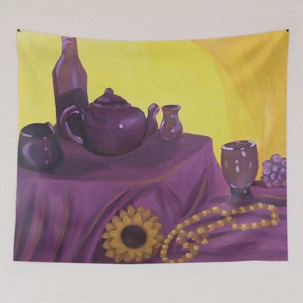 Item preview, Still-life in Purple and Gold designed and sold by angelina-kristl.