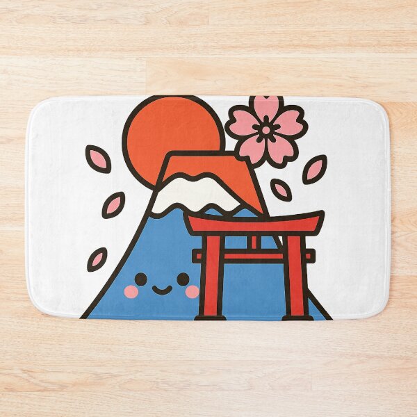 Item preview, Kawaii Mount Fuji and Torii Gate Japanese Landscape designed and sold by NipponPop.