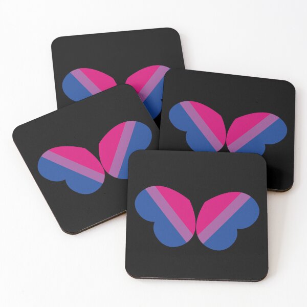 Item preview, Bisexual flag butterfly pride hearts LGBT designed and sold by KimOnO644.