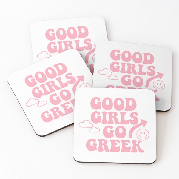 Item preview, Good Girls Go Greek - Preppy Retro Pink Sorority Design designed and sold by summer-loving.