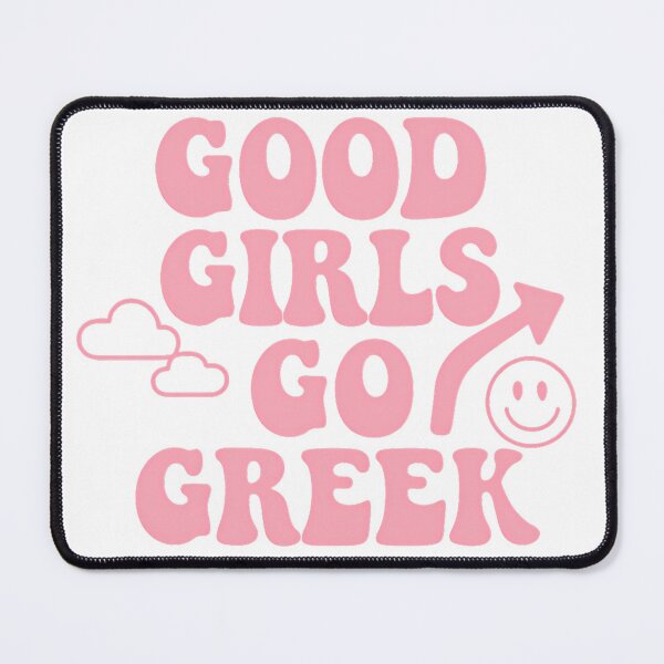 Item preview, Good Girls Go Greek - Preppy Retro Pink Sorority Design designed and sold by summer-loving.