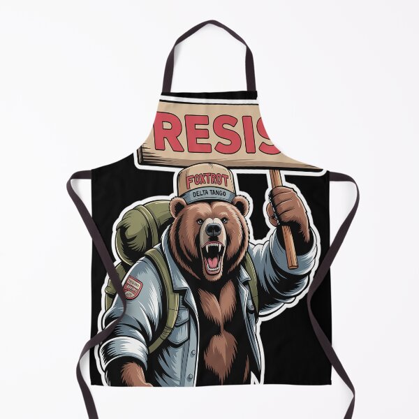 Item preview, Resist Bear Sticker, Foxtrot Delta Tango Anti MAGA designed and sold by Nekusa.