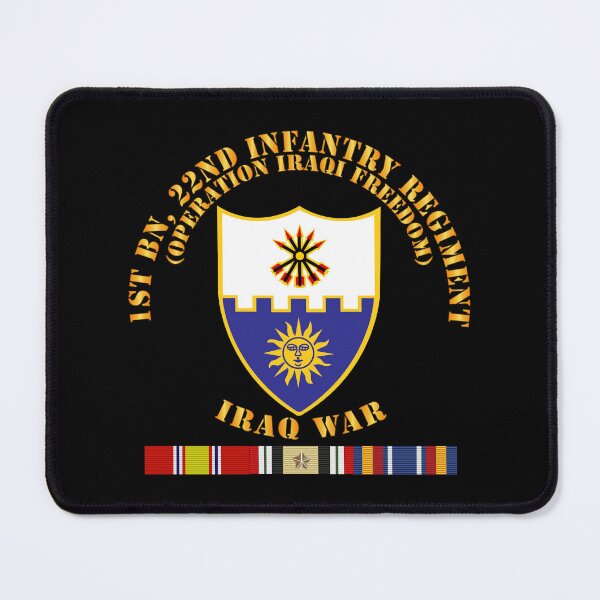 Item preview, Army - 1st Bn 22nd Infantry - OIF1 - w IRAQ SVC designed and sold by Military Insignia Products.