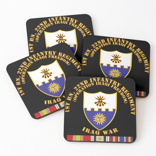 Item preview, Army - 1st Bn 22nd Infantry - OIF1 - w IRAQ SVC designed and sold by Military Insignia Products.
