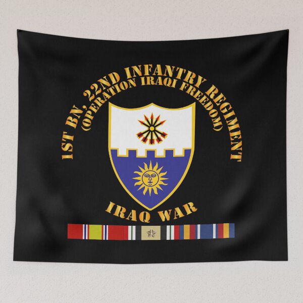Item preview, Army - 1st Bn 22nd Infantry - OIF1 - w IRAQ SVC designed and sold by Military Insignia Products.