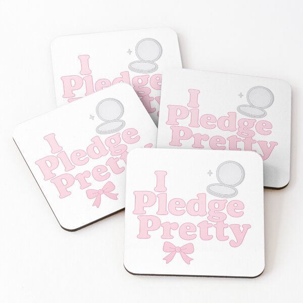 Item preview, I Pledge Pretty - Pink Powder Compact Sorority Design designed and sold by summer-loving.