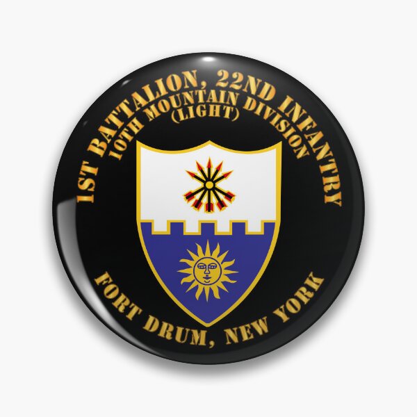 Item preview, Army - 1st Bn 22nd Infantry - 10th MTN Div - Ft Drum NY designed and sold by Military Insignia Products.