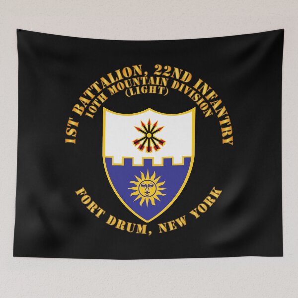 Item preview, Army - 1st Bn 22nd Infantry - 10th MTN Div - Ft Drum NY designed and sold by Military Insignia Products.
