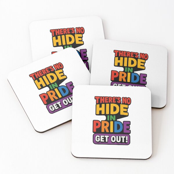 Item preview, There’s No Hide in Pride – Get Out! Bold LGBTQ+ Statement Design designed and sold by lapart.
