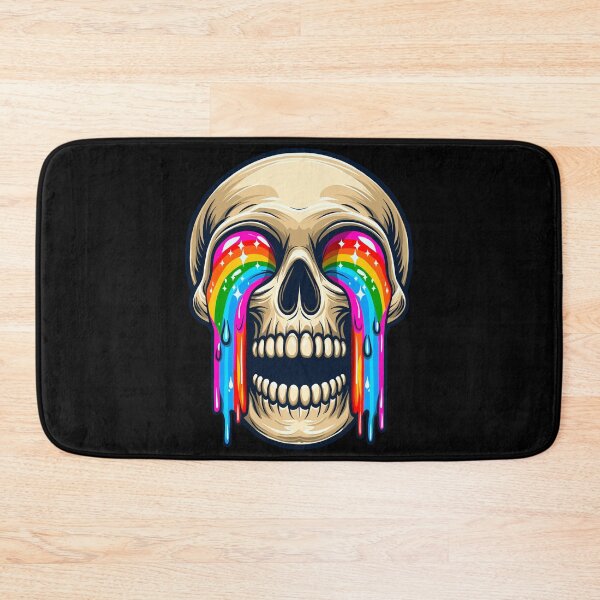 Item preview, Skull Crying Rainbow Tears designed and sold by Ghost on Toast.