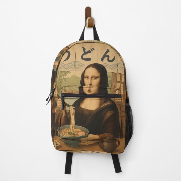 Item preview, Mona Lisa Dining on Udon Beside Bamboo Garden Bridge designed and sold by mildaclairmo.