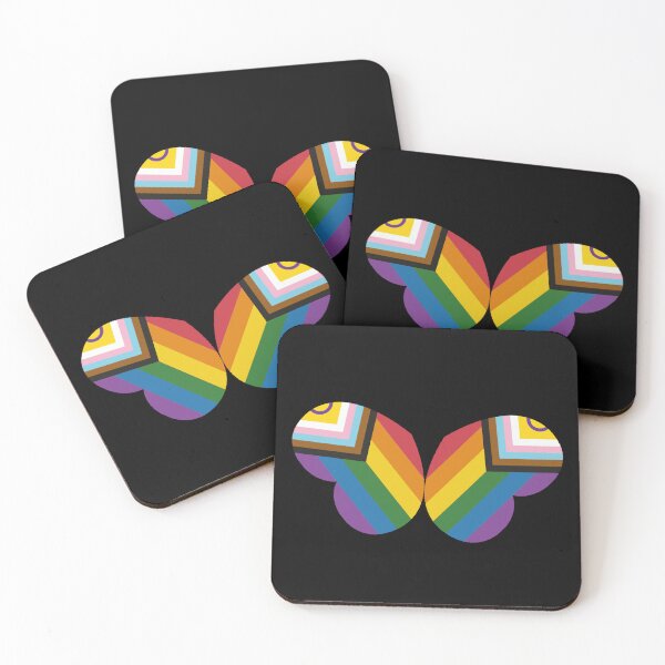 Item preview, LGBTQIA+ flag butterfly pride hearts LGBT designed and sold by KimOnO644.