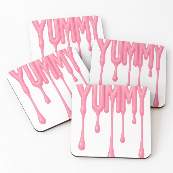Item preview, YUMMY – Dripping Pink Gloss Aesthetic Text Design designed and sold by lapart.