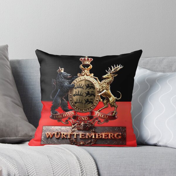 Vista previa del artículo con la obra «Escudo de armas de Wurtemberg», diseñado y vendido por Stabile Klamotten.