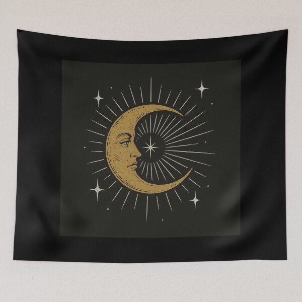 Item preview, ASTROLOGY, HOROSCOPE, TAROT - MOON HEAD designed and sold by SbrenArt.