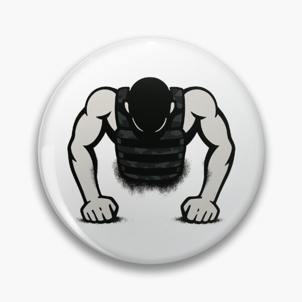 Item preview, Man Doing Pushups With a Weighted Vest designed and sold by Sethenics.