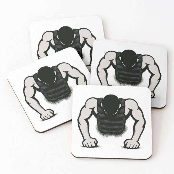 Item preview, Man Doing Pushups With a Weighted Vest designed and sold by Sethenics.