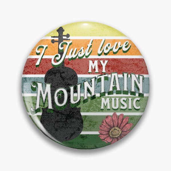 Item preview, I Just Love My Mountain Music – Retro Fiddle Design designed and sold by Hearts Of Appalachia.