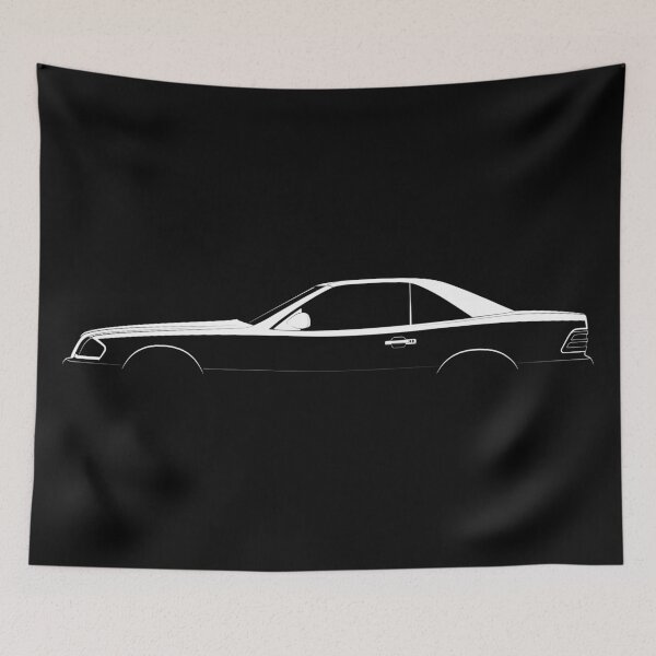 Item preview, SL Hardtop R129 (White) designed and sold by Car Silhouettes.