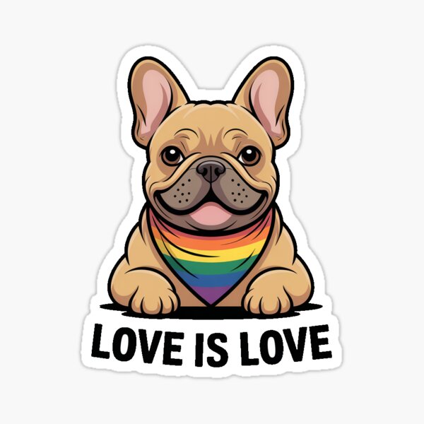 Item preview, Subtle Pride French Pug designed and sold by lea-lani.