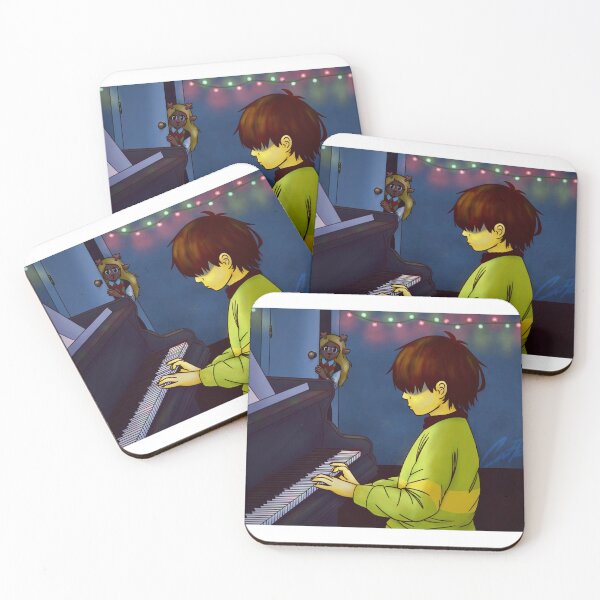 Item preview, Deltarune Kris Plays Piano designed and sold by Cait--Rose.