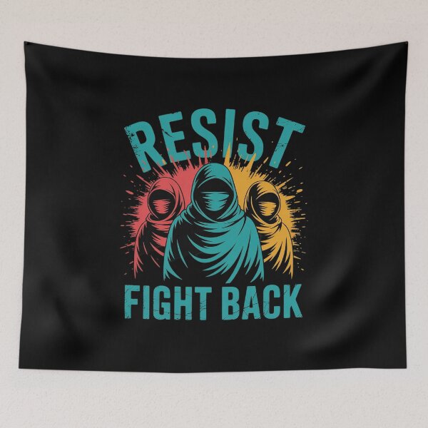 Item preview, RESIST FIGHT BACK Unisex T-Shirt, Protest Tee, Anti Trump designed and sold by Nekusa.