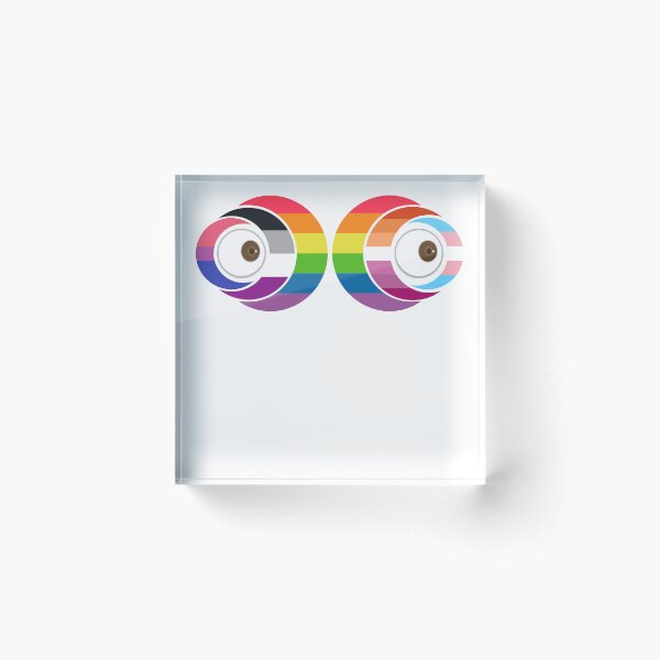 Item preview, Seeing Pride: Intersecting Identities LGBTQ+ Eyes Sticker designed and sold by dickensign.