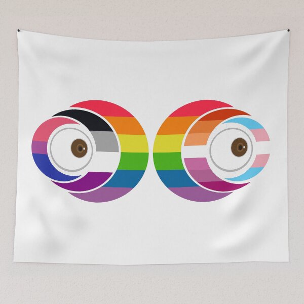 Item preview, Seeing Pride: Intersecting Identities LGBTQ+ Eyes Sticker designed and sold by dickensign.