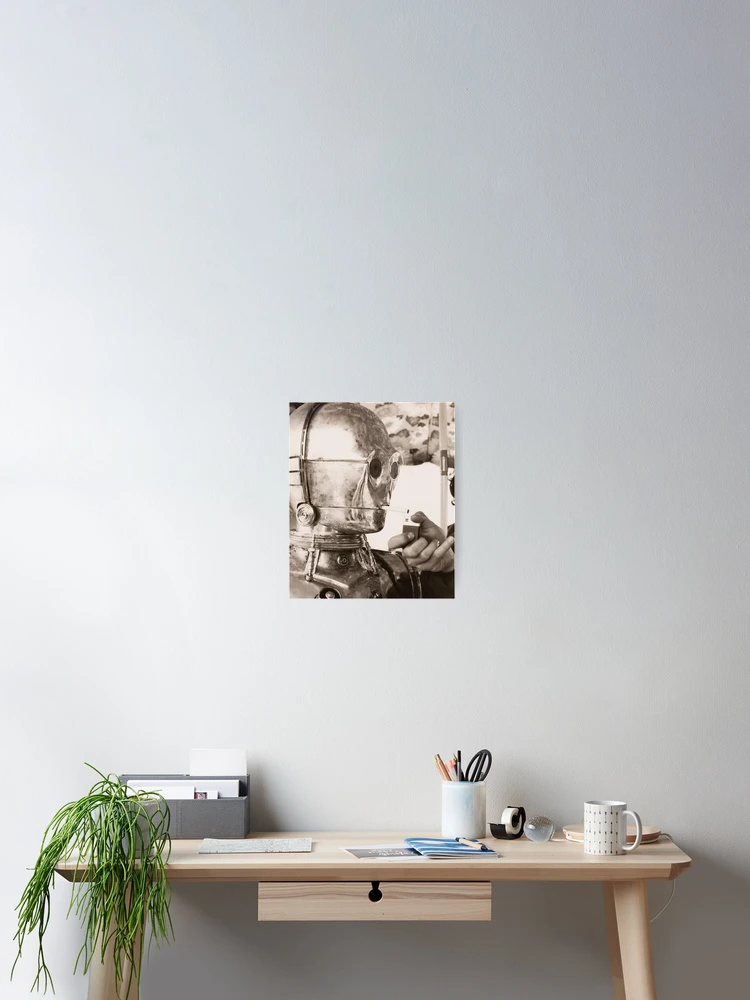 c3po smoking cigarette print C3Po Smoking" Art Board Print for Sale by KayTodd9 C3po smoking Poster