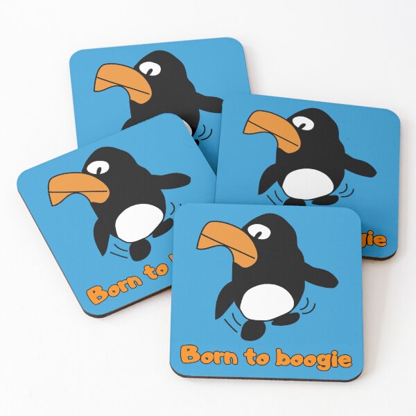 Item preview, "Born to boogie" Dancing Penguin by Everything Eli designed and sold by EverythingEli.