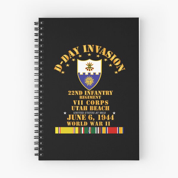 Item preview, Army - 22nd Infantry Regt - VII Corps - D Day w SVC designed and sold by Military Insignia Products.
