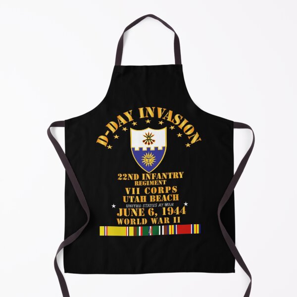 Item preview, Army - 22nd Infantry Regt - VII Corps - D Day w SVC designed and sold by Military Insignia Products.