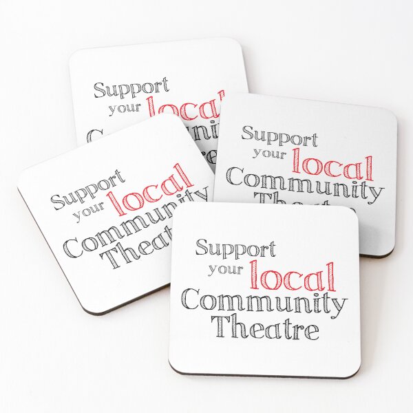 Item preview, Support Your Local Community Theatre designed and sold by PurpleCowStudio.