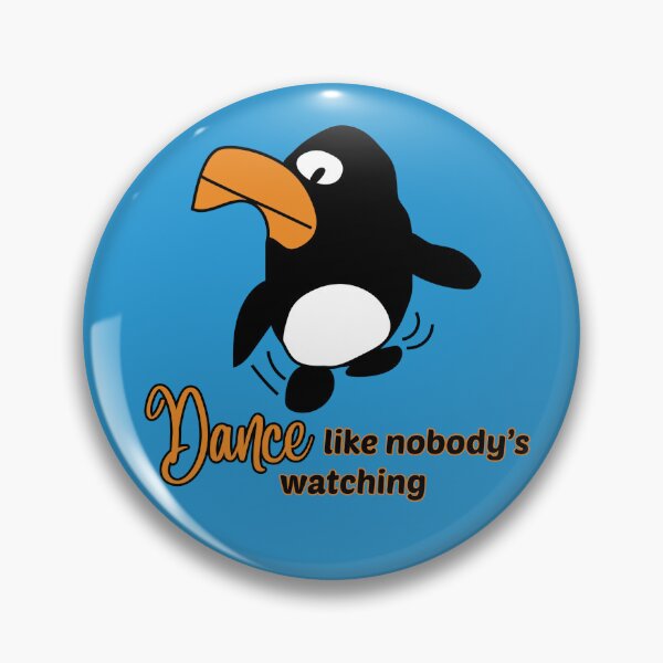 Item preview, "Dance like nobody's watching" Dancing Penguin by Everything Eli designed and sold by EverythingEli.