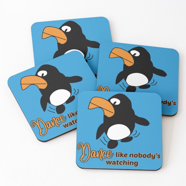 Item preview, "Dance like nobody's watching" Dancing Penguin by Everything Eli designed and sold by EverythingEli.